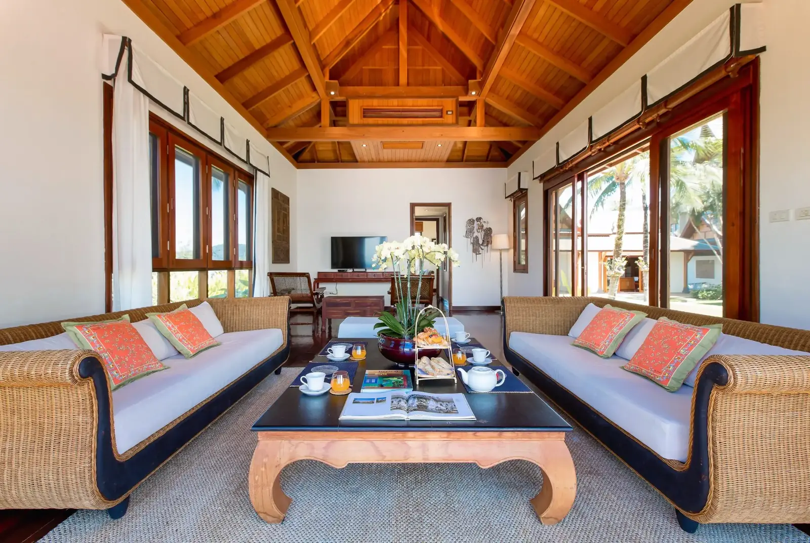 Living pavilion interior