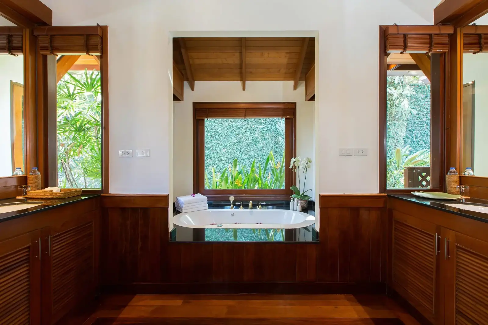 Master bathroom bathtub